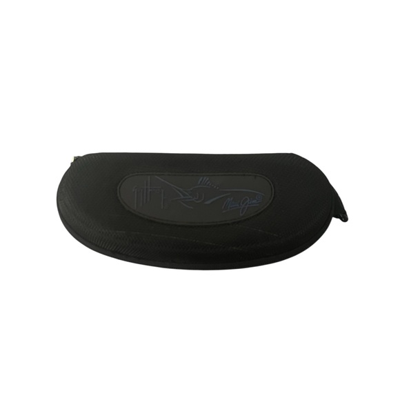 Maui Jim Guy Harvey Black Sunglass Case Zipper Semi Hard Clamshell Sport Clip - Picture 1 of 9
